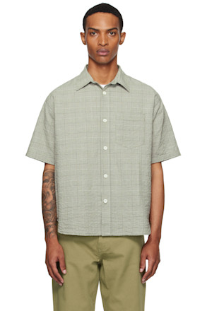Green Mo Oversized Check S/S Shirt