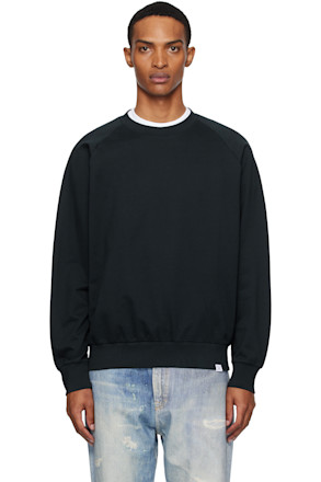 Navy Marten Relaxed Raglan Light Sweatshirt