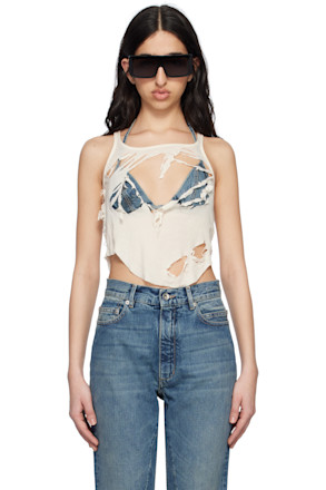 Off-White Hollywood Basic Cropped Tank Top