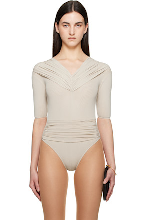 Beige Merete Bodysuit