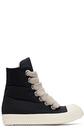 Black Hollywood Jumbo Lace Puffer Sneaks Sneakers
