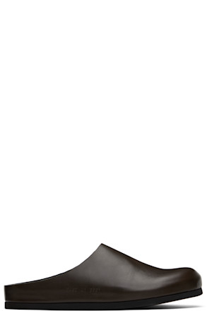 Brown Clog Loafers