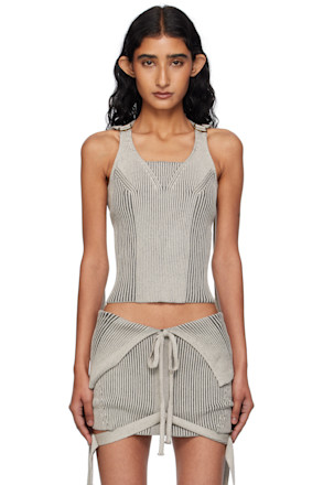 Gray Veil Tank Top