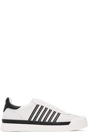 White & Black New Jersey Sneakers