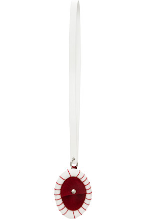 White & Red Curve Pouch