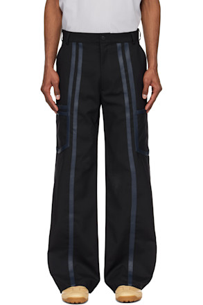 Black Tailored Cargo Pants