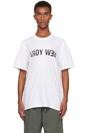 White 'New York' Seatbelt T-shirt