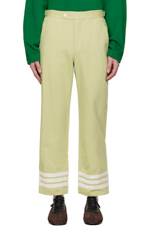 Green Tri-Stripe Trousers