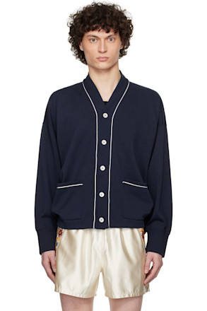 Navy Uniform Cardigan