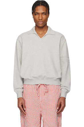 Gray Crew Polo
