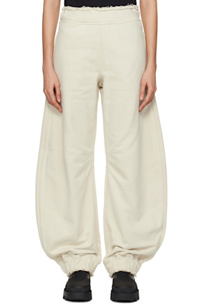 Moncler x Willow Smith Beige Raw Edge Sweatpants