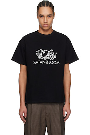 SSENSE Exclusive Black 'Satan of The Loom' T-shirt