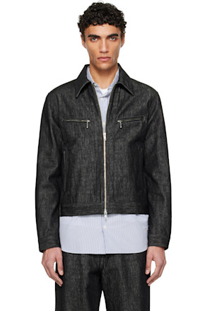 Black Work Riders Denim Jacket