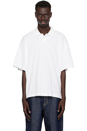 White Short-Sleeve Polo