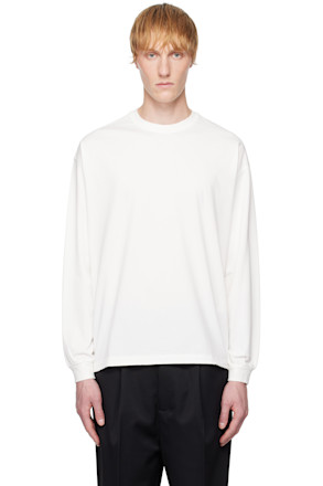 White Recycled Suvin Cotton Jersey T-shirt