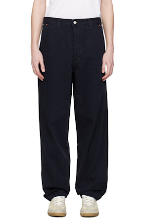 Navy Non Fade Denim Painter Jeans