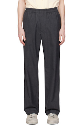 Gray English Wool Four Pocket Trousers