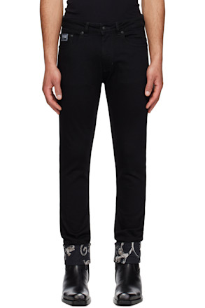 Black Contrast Pocket Jeans