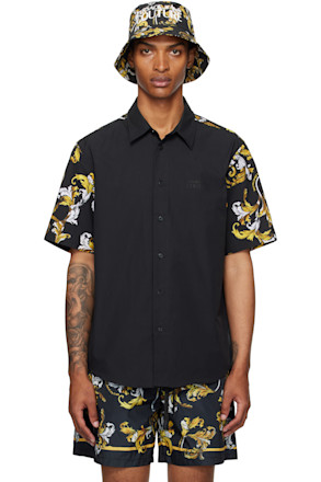 Black Outline Barocco Regular-Fit Shirt