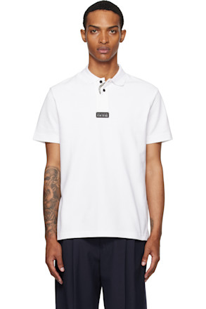 White Outline Barocco Polo