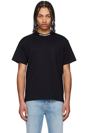 Black Logo Collar T-shirt