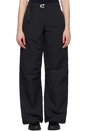 Black Shaped Knee Sport Pants