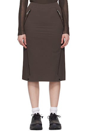Brown Y Zip Sport Skirt