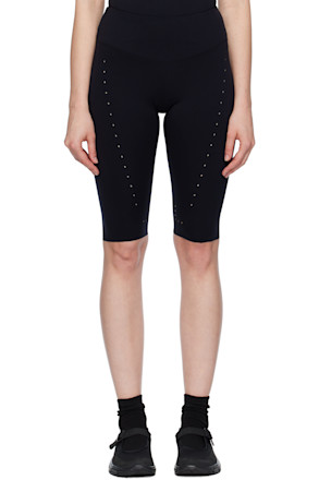 Black Compression Biker Sport Shorts