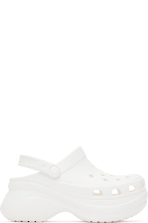 White Bae Clogs