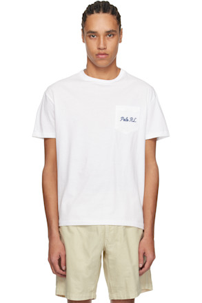 White Classic Fit Polo Bear Jersey T-shirt