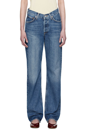 Blue V-Waist Kelly Jeans