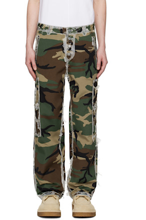 Khaki Burnt Bio Army Cargo Pants