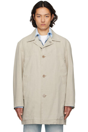 Khaki Canvas Coat
