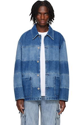 Blue Block Denim Jacket