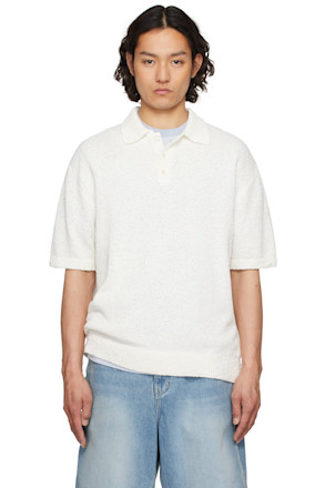 White Knit Polo