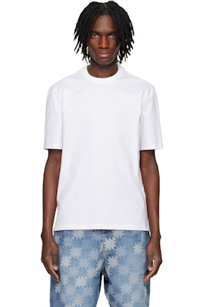 White Embroidered Logo T-shirt