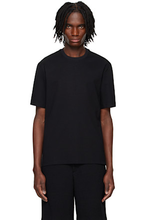 Black Embroidered Logo T-shirt