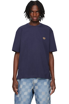 Navy Embroidered Logo T-shirt