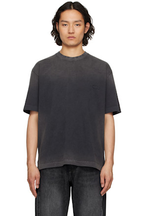 Black Dyeing Back Logo T-shirt