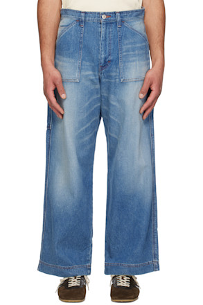 Blue Faded Painter Jeans