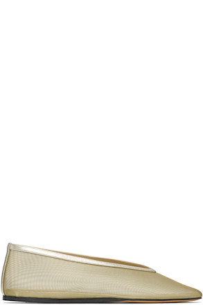 Gold Luna Ballerina Flats
