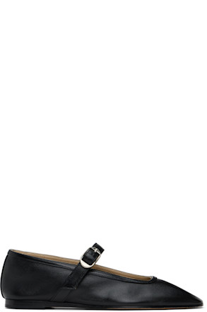 Black Mary Jane Ballerina Flats
