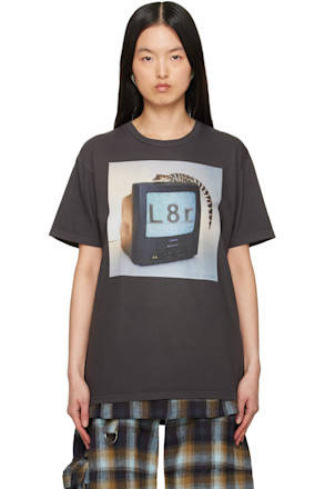 Gray 'L8r' Graphic T-shirt