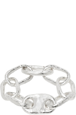 Silver Roman Small Link Bracelet