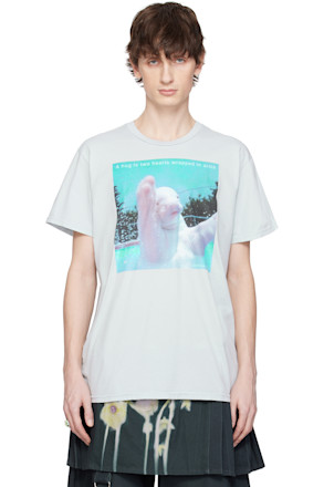 Blue 'A Hug' Graphic T-shirt