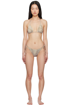 Beige Piraeustruck Tarp Bikini
