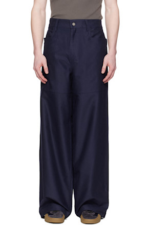 Navy Wide Sailor Trousers