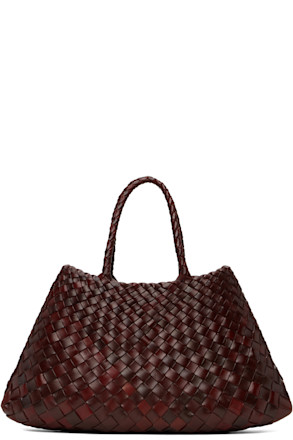 Burgundy Santa Croce Small Tote