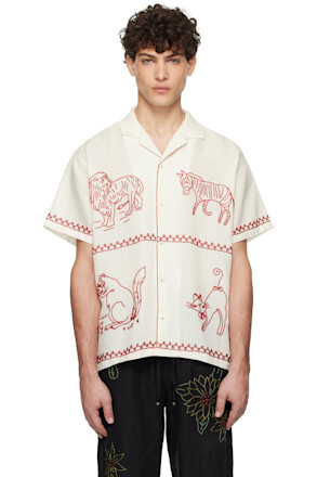 Off-White Beaded Shirt