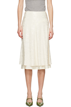 Off-White A-Line Midi Skirt